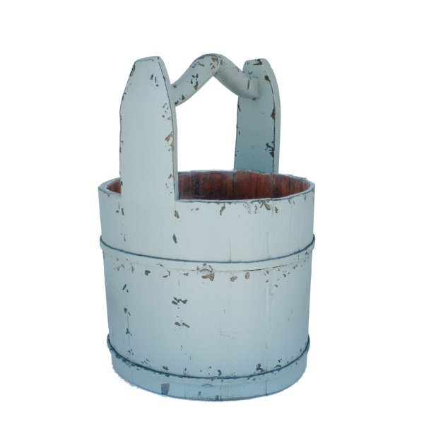 Antique Revival Vintage Water Solid Wood Bucket & Reviews Wayfair Canada